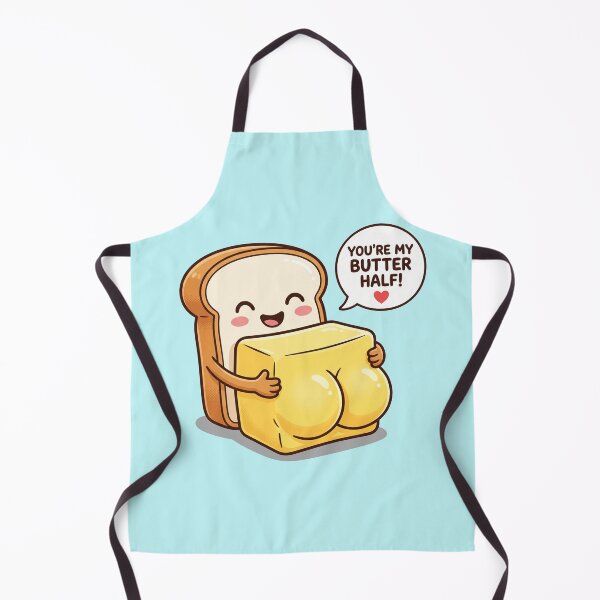 Item preview, You're My Butter Half Funny Kawaii Toast Pun Graphic designed and sold by AdyKurniawan.