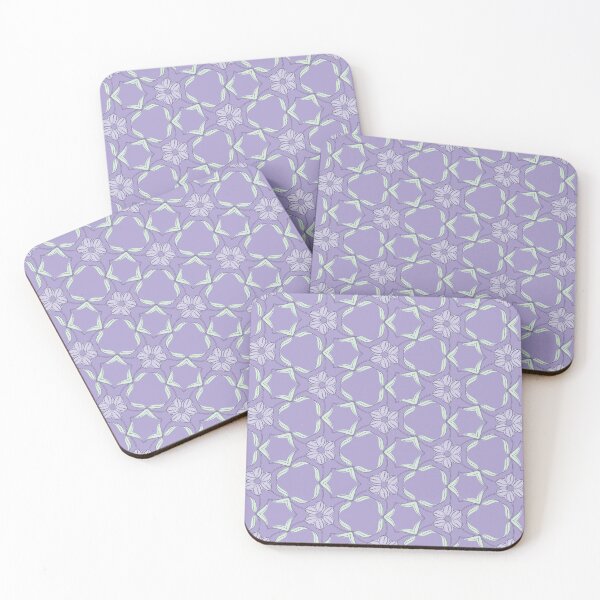 Item preview, Lavender Floral Geometric Seamless Tile Pattern designed and sold by pittslugerrss.