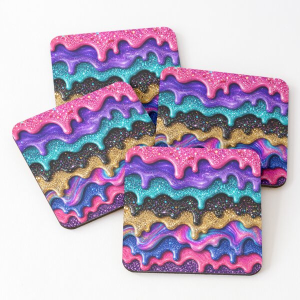 Item preview, Candy Drip Dreams | Glossy Abstract Melt Pattern designed and sold by Aramdesing.