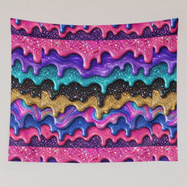 Item preview, Candy Drip Dreams | Glossy Abstract Melt Pattern designed and sold by Aramdesing.