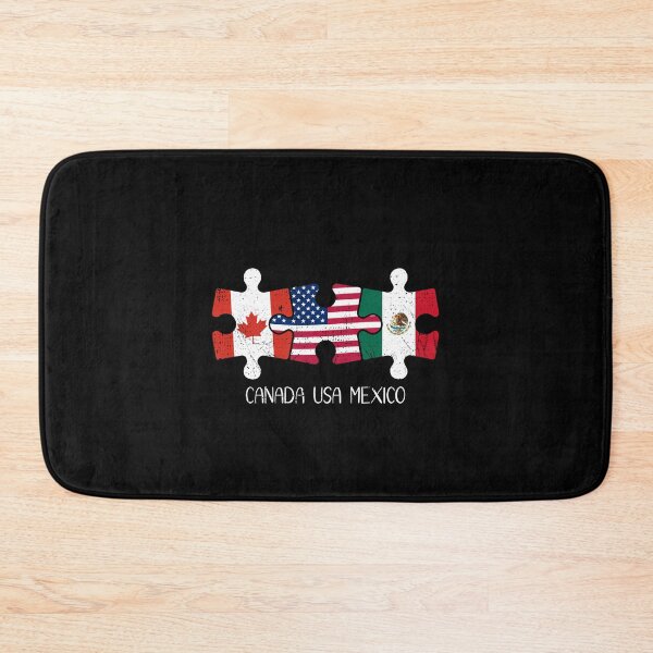 Item preview, Canada USA Mexico Distressed Puzzle Flag designed and sold by venomousvector.
