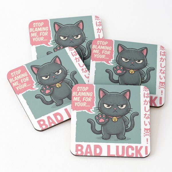 Item preview, Funny Grumpy Black Cat Bad Luck Vintage Japanese Streetwear Graphic designed and sold by AdyKurniawan.