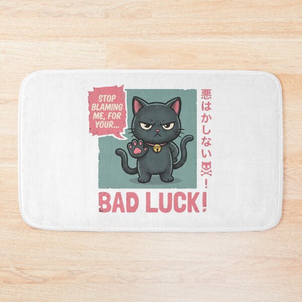 Item preview, Funny Grumpy Black Cat Bad Luck Vintage Japanese Streetwear Graphic designed and sold by AdyKurniawan.