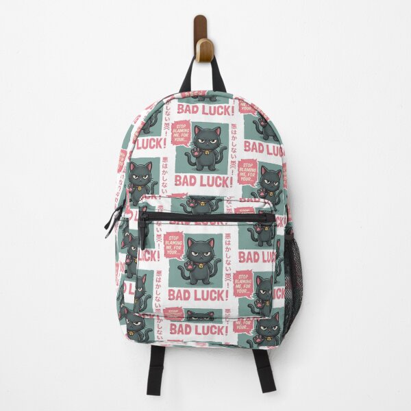 Item preview, Funny Grumpy Black Cat Bad Luck Vintage Japanese Streetwear Graphic designed and sold by AdyKurniawan.