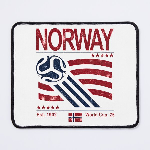Item preview, Retro 90s Flag Norway Team Soccer World Cup 2026 designed and sold by OneSharkx.