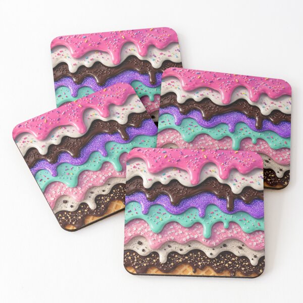 Item preview, Candy Drip Dreams | Glossy Abstract Melt Pattern designed and sold by Aramdesing.
