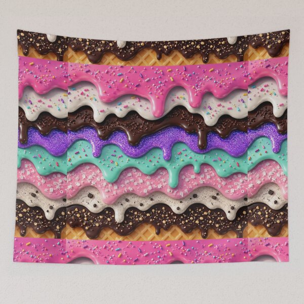 Item preview, Candy Drip Dreams | Glossy Abstract Melt Pattern designed and sold by Aramdesing.