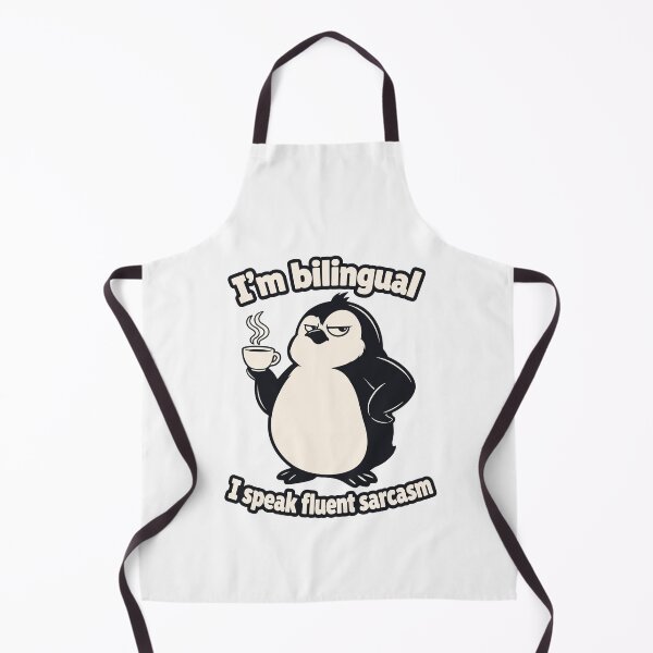 Item preview, I'm Bilingual I Speak Fluent Sarcasm Cartoon Cartoon Penguin. Sarcastic Penguin designed and sold by MalisoStickers.