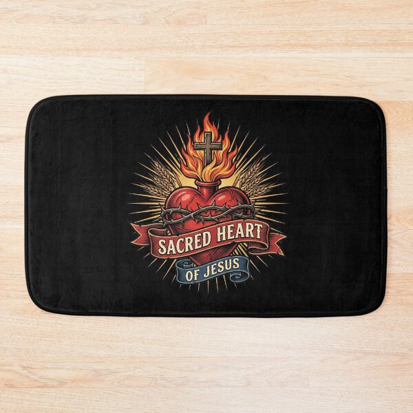 Item preview,  Vintage Sacred Heart Traditional Tattoo Style Christian Aesthetic Design designed and sold by AdyKurniawan.