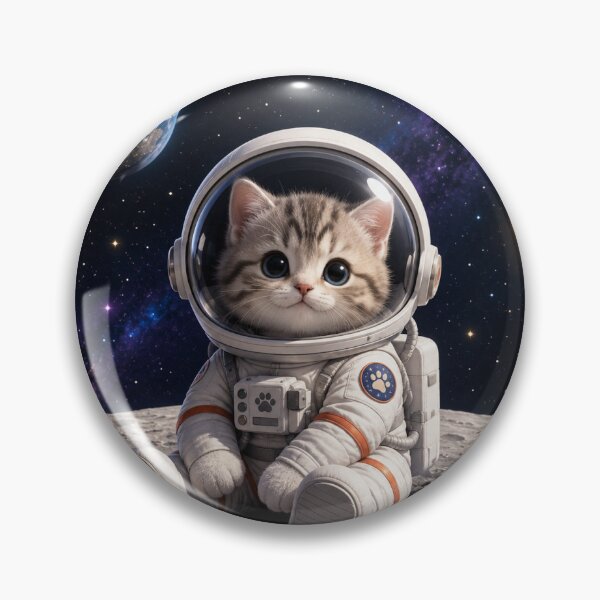 Item preview, Cute Astronaut Cat in Space designed and sold by DaryaArtFrance.