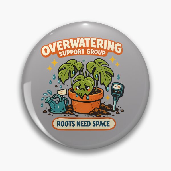 Item preview, Overwatering Support Group Funny Plant Parent Houseplant Design designed and sold by Concrete Coffee Studio.