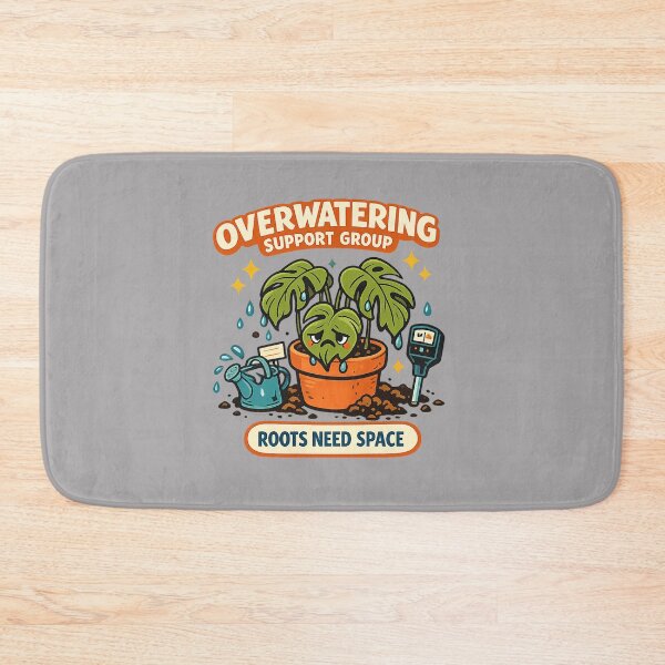 Item preview, Overwatering Support Group Funny Plant Parent Houseplant Design designed and sold by Concrete Coffee Studio.