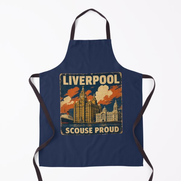 Aperçu de l'œuvre Liverpool Scouse Proud - Affiche de voyage vintage Liver Building Mersey Heritage Design créée et vendue par bumbledown.