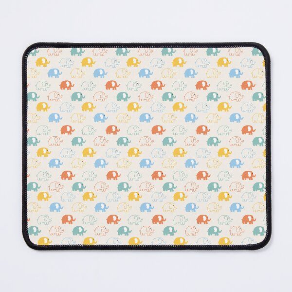 Item preview, Cute Pastel Elephant Pattern designed and sold by QuietBloom80.