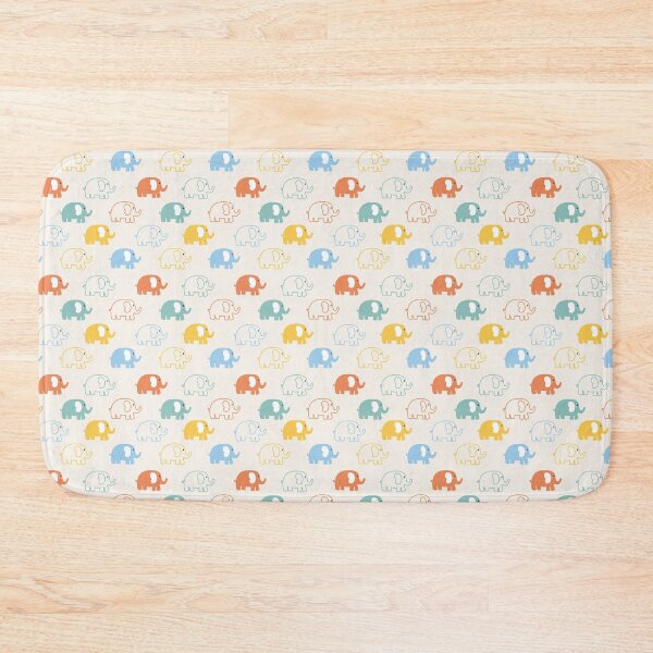 Item preview, Cute Pastel Elephant Pattern designed and sold by QuietBloom80.