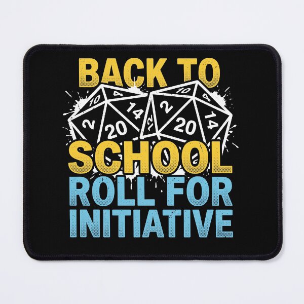 Item preview, Back to School Roll For Initiative D20 Tabletop RPG Gamer Design designed and sold by AdyKurniawan.