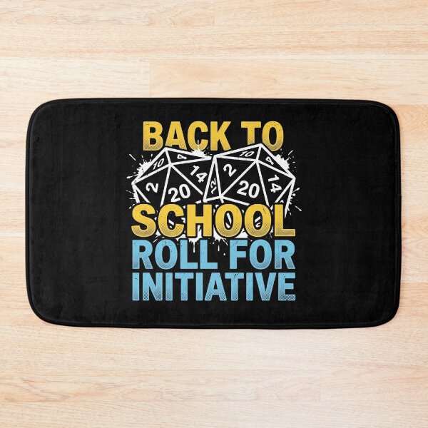 Item preview, Back to School Roll For Initiative D20 Tabletop RPG Gamer Design designed and sold by AdyKurniawan.