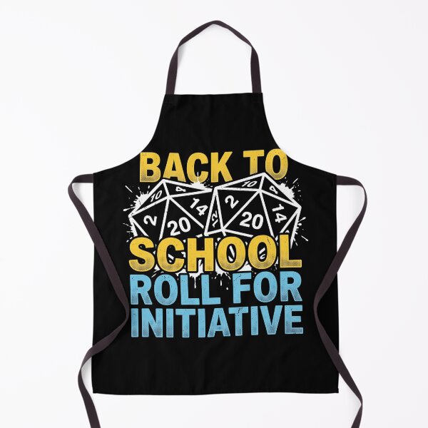 Item preview, Back to School Roll For Initiative D20 Tabletop RPG Gamer Design designed and sold by AdyKurniawan.