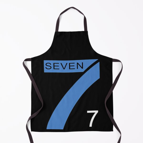 Item preview, Seven 7 Blue Geometric Minimalist Number designed and sold by 740-Studios.