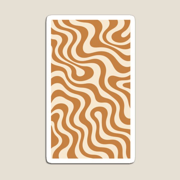 Item preview, Cute Retro 70s Wavy Lines Cream Caramel Phone Case designed and sold by GraphycoPublish.