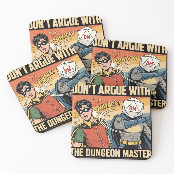 Item preview, Funny Tabletop RPG Don't Argue With The Dungeon Master D20 Comic Design designed and sold by AdyKurniawan.
