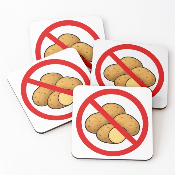 Item preview, No Potato Funny Anti Potato Food Humor Design designed and sold by MonkiFlipp.