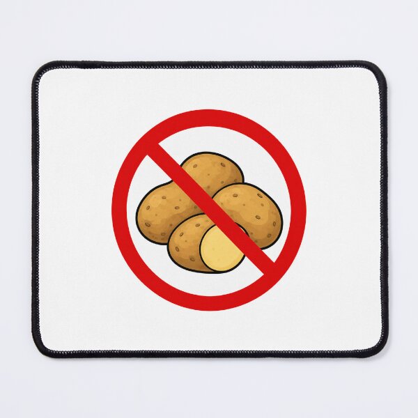 Item preview, No Potato Funny Anti Potato Food Humor Design designed and sold by MonkiFlipp.