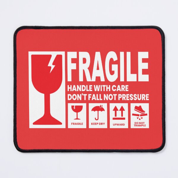 Item preview, Fragile Handle With Care Sticker | Shipping Warning Label | Keep Dry Upward Do Not Trample designed and sold by UI Expert.