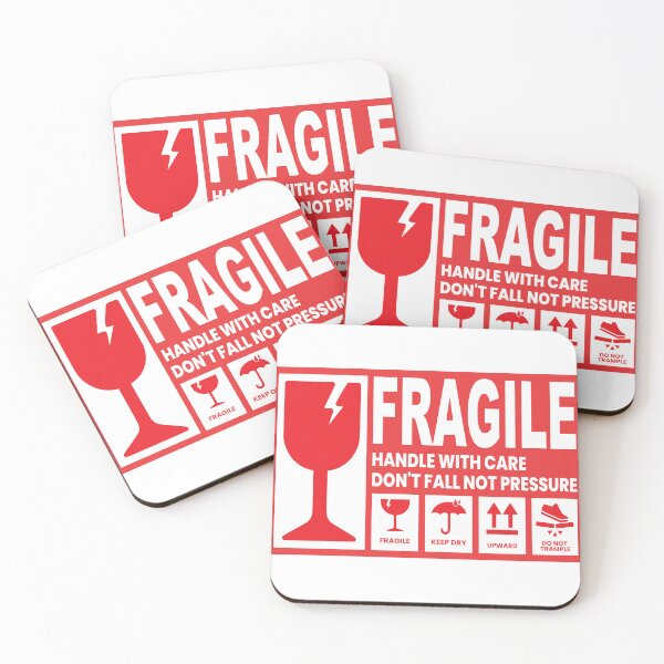 Item preview, Fragile Handle With Care Sticker | Shipping Warning Label | Keep Dry Upward Do Not Trample designed and sold by UI Expert.