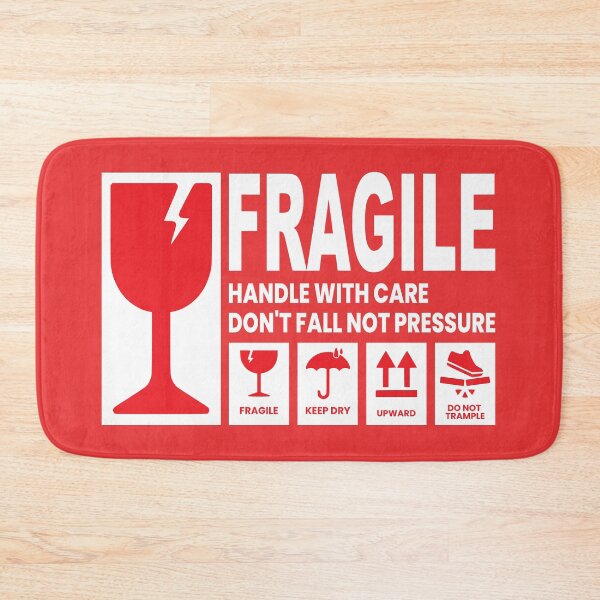 Item preview, Fragile Handle With Care Sticker | Shipping Warning Label | Keep Dry Upward Do Not Trample designed and sold by UI Expert.