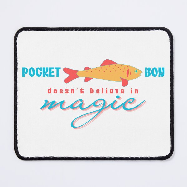 Item preview, Pocket Salmon Boy Doesn't Believe In Magic designed and sold by Library-Of-Em.