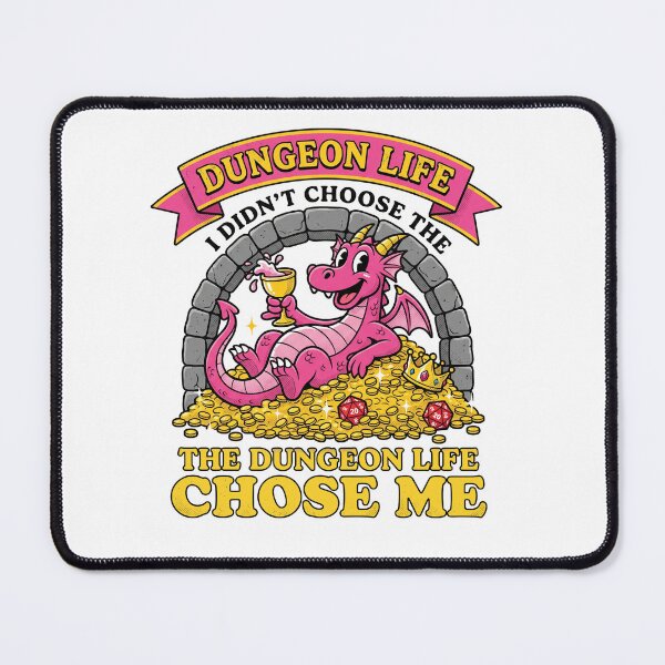 Item preview, Funny RPG Dragon Dungeon Life Chose Me Tabletop Gamer Design designed and sold by AdyKurniawan.