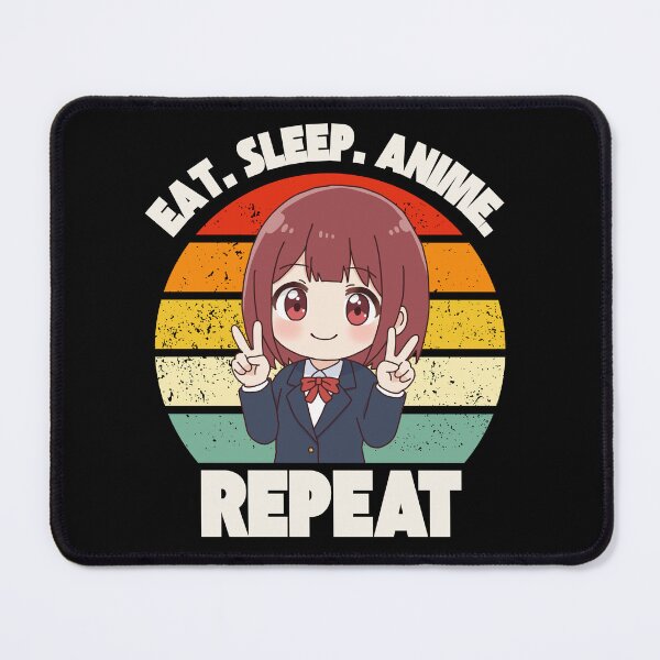Item preview, Eat. Sleep. Anime. Repeat Anime Girl Design designed and sold by OldSkullDesigns.