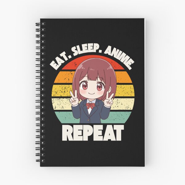 Item preview, Eat. Sleep. Anime. Repeat Anime Girl Design designed and sold by OldSkullDesigns.