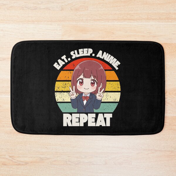 Item preview, Eat. Sleep. Anime. Repeat Anime Girl Design designed and sold by OldSkullDesigns.