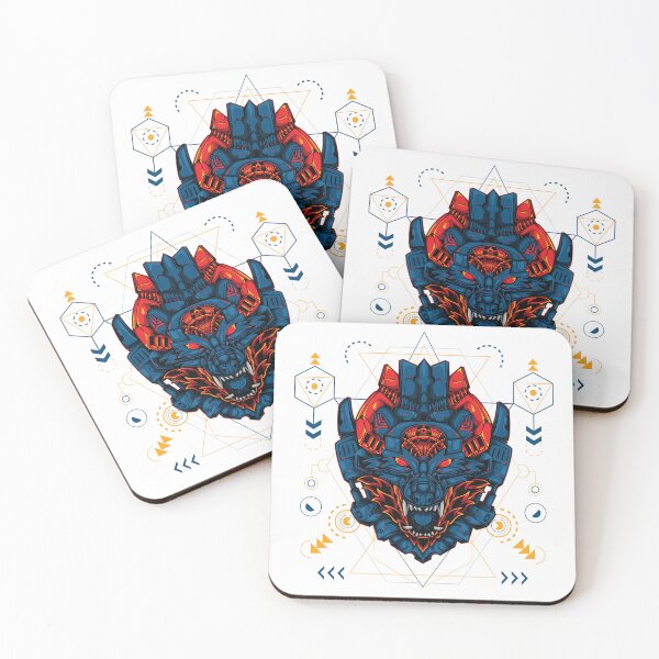 Item preview, Cyber Oni – Geometric Mecha Beast designed and sold by Peter Kaul.