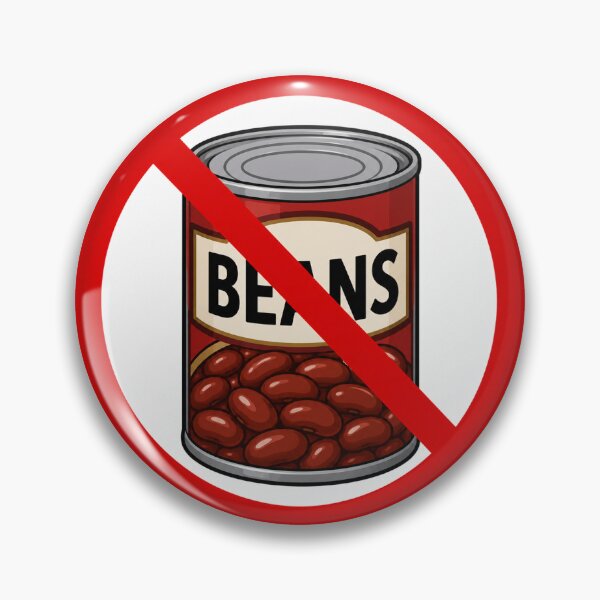 Item preview, No Beans Funny Anti Beans Food Humor Design designed and sold by MonkiFlipp.