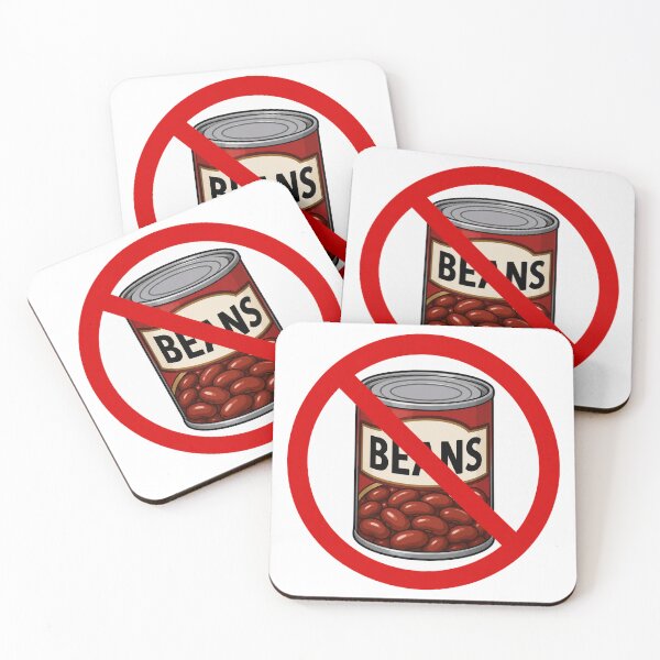 Item preview, No Beans Funny Anti Beans Food Humor Design designed and sold by MonkiFlipp.