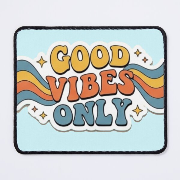 Item preview, Good Vibes Only Retro 70s Bubble Letter Positive Quote designed and sold by Rehnair.
