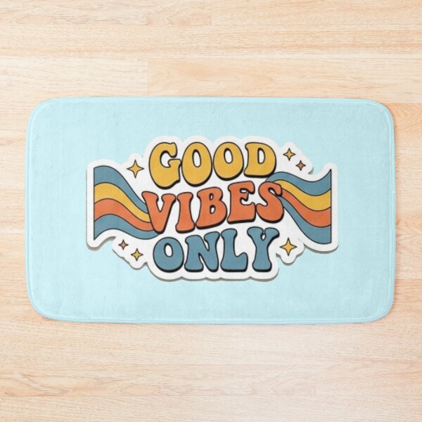 Item preview, Good Vibes Only Retro 70s Bubble Letter Positive Quote  designed and sold by Rehnair.