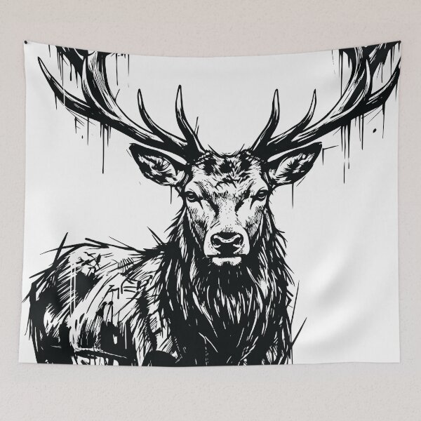 Item preview, Stag Antlers Head designed and sold by BHP Studio.