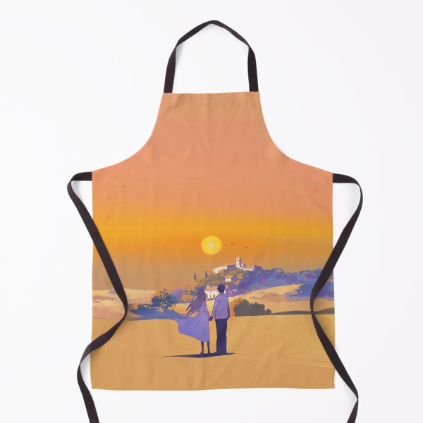 Item preview, Vintage Anime Couple Golden Hour Sunset Fine Landscape designed and sold by Rehnair.