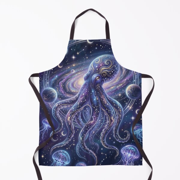 Item preview, Celestial Octopus – Cosmic Ocean Fantasy Galaxy Wall Art designed and sold by ZyxDes.