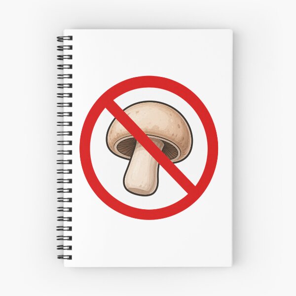 Item preview, No Mushroom Funny Anti Mushroom Food Humor Design designed and sold by MonkiFlipp.
