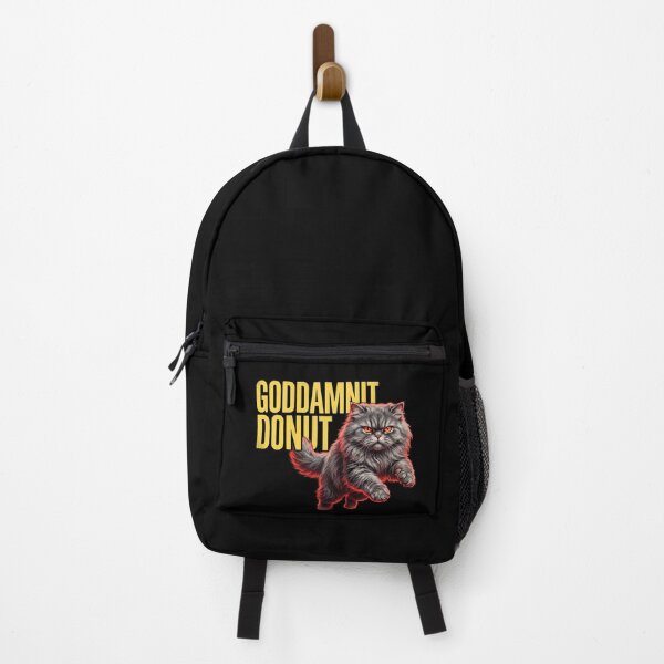Item preview, Goddamnit Donut - Retro Angry Fluffy Cat Funny RPG Gamer Graphic designed and sold by AdyKurniawan.