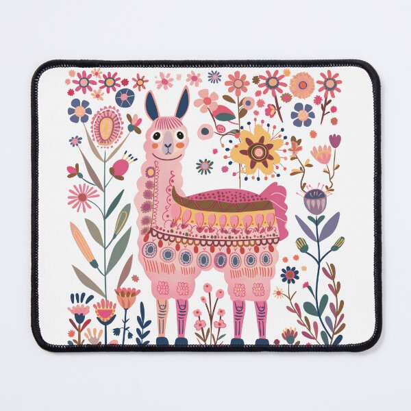 Item preview, Scandinavian Folk Art, Floral Alpaca designed and sold by xiao xuans.