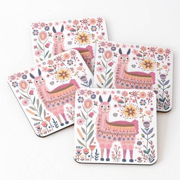 Item preview, Scandinavian Folk Art, Floral Alpaca designed and sold by xiao xuans.