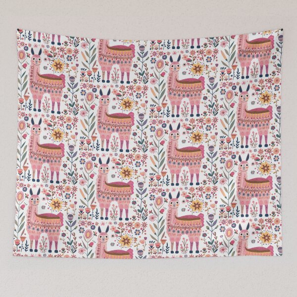 Item preview, Scandinavian Folk Art, Floral Alpaca designed and sold by xiao xuans.