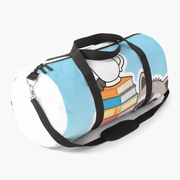 Item preview, Cute Raccoon Building a Tower of School Books | Funny School Sticker designed and sold by OksArtStudio.