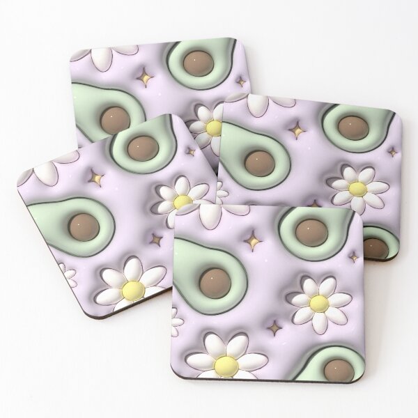 Item preview, Fluffy Avocado and Daisy designed and sold by arimellons.